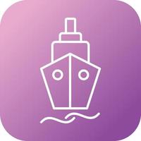 Beautiful Ship Vector line icon