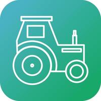 Beautiful Tractor Vector line icon