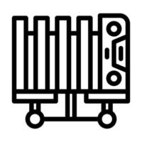 Oil Heater Icon Design vector