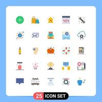25 Creative Icons Modern Signs and Symbols of customer page shopping interface wedding bell Editable Vector Design Elements