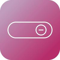 Beautiful Slide button Line Vector Icon