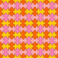 seamless pattern with puzzle background vector