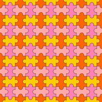 seamless pattern with puzzle background vector