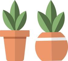 Isolated Plant Pot with tree and leaf. Floral Money plant Potted and growing with green eaves. vector