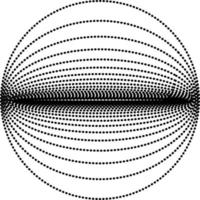 conjunto de logotipos en espiral circular de semitonos. circular punteado aislado en el fondo blanco. diseño de tela de semitono. textura de puntos de círculo de semitono. elemento de diseño vectorial para diversos fines. vector