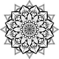 diseño creativo de mandala con forma floral y oriental. arte étnico de la ilustración de vector de mandala