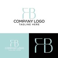 Initial Letter FB Logo Design Monogram Creative Modern Sign Symbol Icon vector