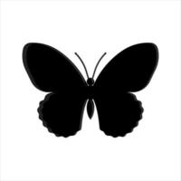 mariposa conjunto gráfico negro blanco aislado dibujo ilustración vector. patrón moderno sin costuras de contornos de mariposa monarca sobre fondo blanco para el diseño de decoración. elemento de diseño de primer plano. vector