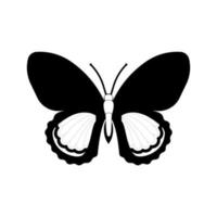 mariposa conjunto gráfico negro blanco aislado dibujo ilustración vector. patrón moderno sin costuras de contornos de mariposa monarca sobre fondo blanco para el diseño de decoración. elemento de diseño de primer plano. vector