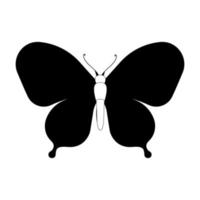 mariposa conjunto gráfico negro blanco aislado dibujo ilustración vector. patrón moderno sin costuras de contornos de mariposa monarca sobre fondo blanco para el diseño de decoración. elemento de diseño de primer plano. vector