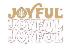 Joyful Christmas Quote vector