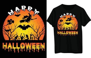 diseño de camiseta de halloween vector