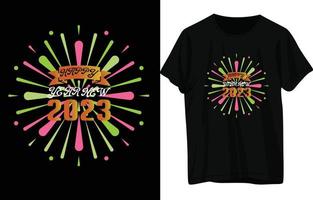 Happy New Year T-Shirt Design vector