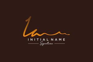 Initial IA signature logo template vector. Hand drawn Calligraphy lettering Vector illustration.