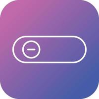 Beautiful Slide Button Line Vector Icon