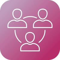 Beautiful Meeting Line Vector Icon