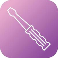 Beautiful Screwdriver Line Vector Icon