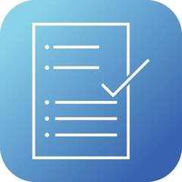 Beautiful Check Report Line Vector Icon