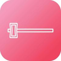 Beautiful Hammer Line Vector Icon