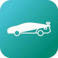 Beautiful Sports Car Line Vector Icon