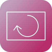 Beautiful Reload Line Vector Icon