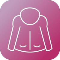 Beautiful Jacket Line Vector Icon