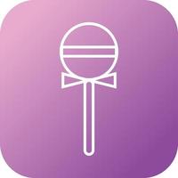 Beautiful Lollipop Line Vector Icon