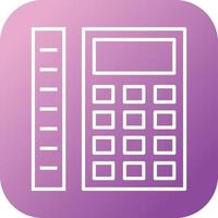 Beautiful Measurement Calculation Line Vector Icon