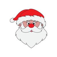 icono de diseño de ilustraciones vectoriales de santa claus vector