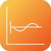 Beautiful Cosine Graph Line Vector Icon