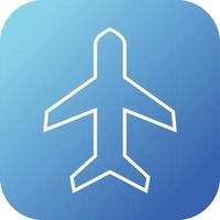 Beautifu Airplane mode Line Vector Icon