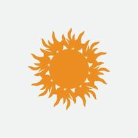 icono de ilustración de vector de sol