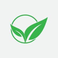 leaf vector illustration design icon logo