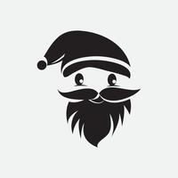 logotipo de icono de diseño de ilustraciones vectoriales de santa claus vector