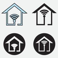 smart home logo vector illustrations design