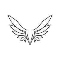 wings illustration design icon logo vector