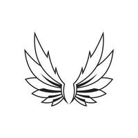 wings illustration design icon logo vector