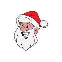 icono de diseño de ilustraciones vectoriales de santa claus vector