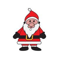 icono de diseño de ilustraciones vectoriales de santa claus vector