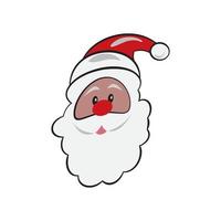 icono de diseño de ilustraciones vectoriales de santa claus vector