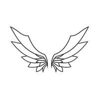 wings illustration design icon logo vector