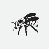 bee logo vector illustration design icon logo