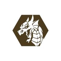 Dragon vector icon illustration