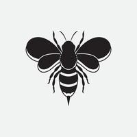 abeja logo vector ilustración diseño icono logo