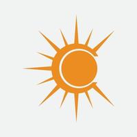 icono de ilustración de vector de sol