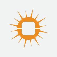 icono de ilustración de vector de sol