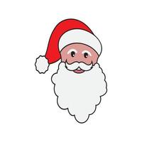 icono de diseño de ilustraciones vectoriales de santa claus vector