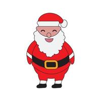 icono de diseño de ilustraciones vectoriales de santa claus vector