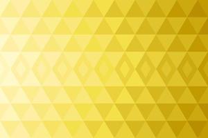 Geometric background pattern. Yellow triangle shape, gradient from bright to dark. Texture design for fabric, tile, cover, poster, textile, flyer, brochure, wall. Vector illustration.