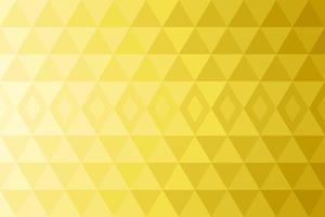 Geometric background pattern. Yellow triangle shape, gradient from bright to dark. Texture design for fabric, tile, cover, poster, textile, flyer, brochure, wall. Vector illustration.